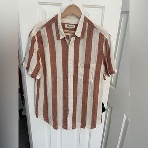 Madewell Mens Short Sleeve Button Down M